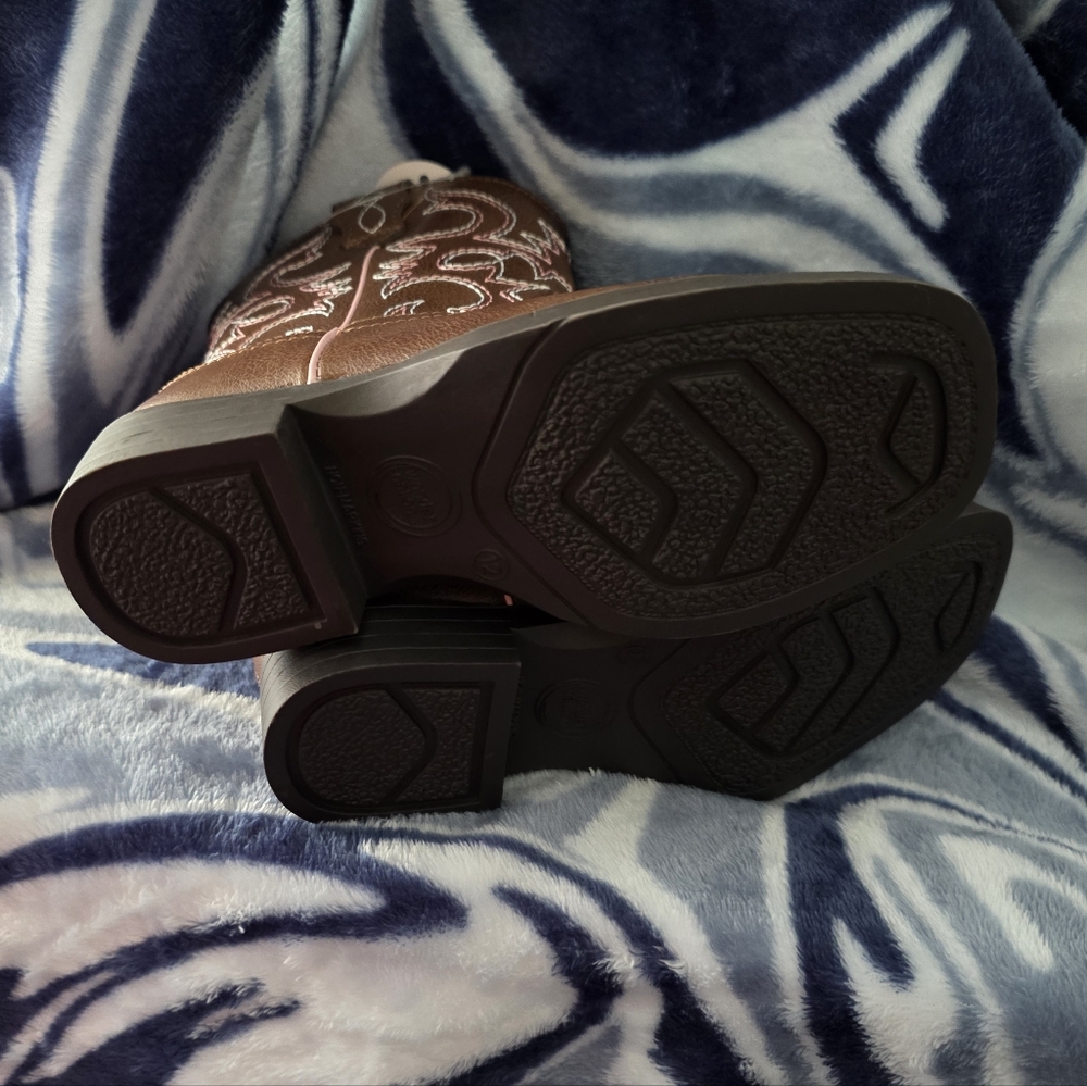 NWT Wonder Nation Toddler And Big Girls Cowgirl Western Boot Size: 12 - Picture 10 of 15